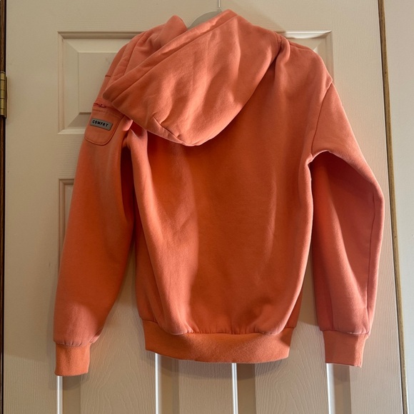 COMFRT Unisex Orange Hoodie Jacket - “Coral” - Picture 2 of 6